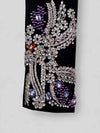 Onyx Silver Gem-Floral Shawl-Collar Tuxedo Jacket 10