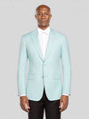 Aqua Two-Button Peak-Lapel Suit Jacket - cover