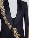 Onyx Gold Shawl-Collar Tuxedo Jacket 08