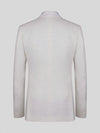 Ivory Fine-Jacquard Satin Shawl-Collar Tuxedo Jacket 09