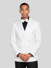 Ivory Satin Peak-Lapel Double-Breasted Tuxedo Jacket 05