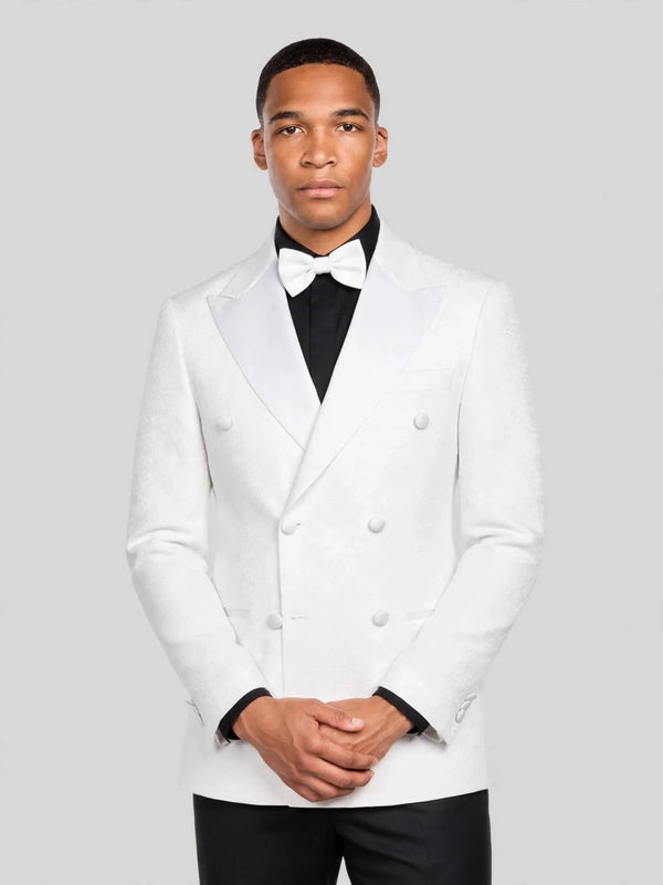 Ivory Satin Peak-Lapel Double-Breasted Tuxedo Jacket 05
