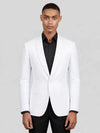 Snow White One-Button Peak-Lapel Suit Jacket 04