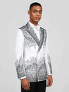 Ivory Jet Crystal Cascade Peak-Lapel Double-Breasted Tuxedo Jacket 03