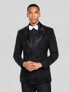 Onyx Jet Bead-Cascade Peak-Lapel Double-Breasted Tuxedo Jacket 05