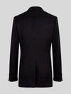 Onyx Jet Lace-Motif Peak-Lapel Tuxedo Jacket 09