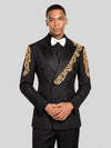 Onyx Gold Double-Breasted Tuxedo Jacket 05