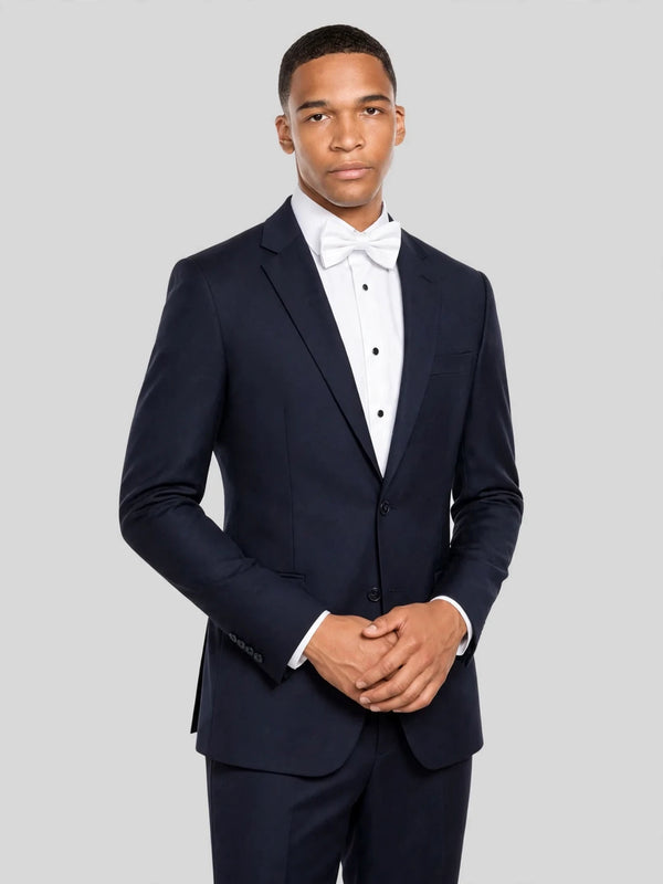 Midnight Navy Two-Button Notch-Lapel Suit Jacket 03