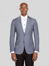 Slate Blue-Grey Two-Button Notch-Lapel Suit Jacket - cover