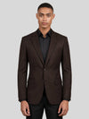 Espresso Two-Button Notch-Lapel Suit Jacket 04
