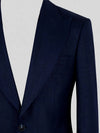 Midnight Navy Single-Button Peak-Lapel Suit Jacket 08