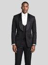 Onyx Jet Scatter Shawl-Collar Tuxedo Jacket - cover