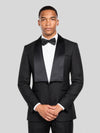 Onyx Square-End Satin Shawl-Collar Link-Front Tuxedo Jacket 02