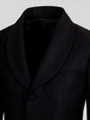 Onyx Diamond-Texture Shawl-Collar Tuxedo Jacket 08