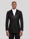 Onyx Jet Beaded Scroll-Vine Peak-Lapel Double-Breasted Tuxedo Jacket - cover