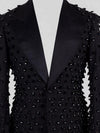 Onyx Jet Spike-Crystal Peak-Lapel Tuxedo Jacket 08
