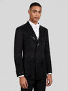 Onyx Jet Beaded Drip Peak-Lapel Double-Breasted Tuxedo Jacket 03