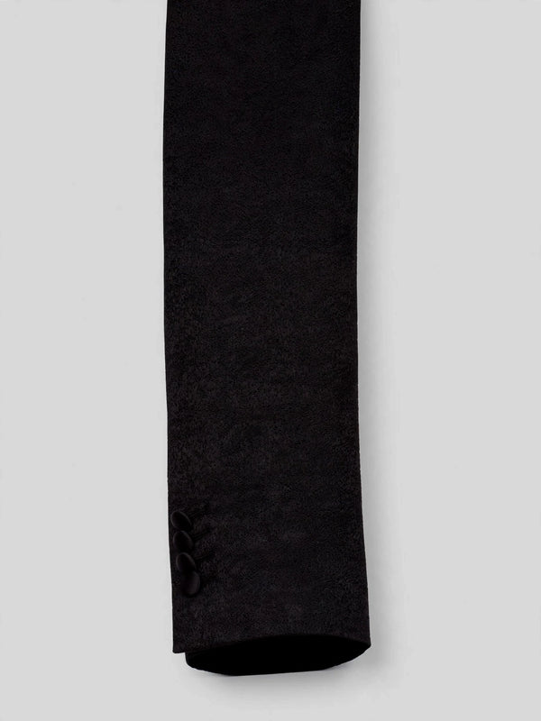 Onyx Textured Satin Shawl-Collar Tuxedo Jacket 10