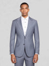 Slate Blue-Grey Two-Button Notch-Lapel Suit Jacket 01