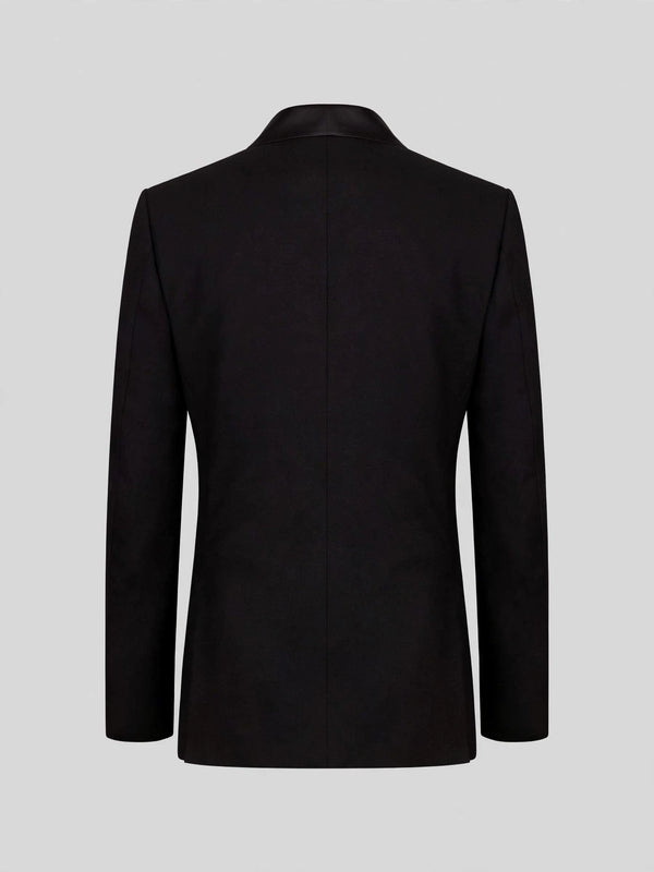 Onyx Classic Satin Shawl-Collar Tuxedo Jacket 09