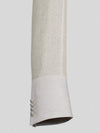 Ivory Cream Micro-Weave Satin Shawl-Collar Belted Double-Breasted Tuxedo Jacket 10