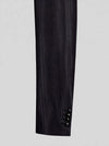 Charcoal Shadow-Stripe Six-Button Peak-Lapel Double-Breasted Suit Jacket 10