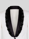 Ivory Jet Beaded-Edge Shawl-Collar Tuxedo Jacket 08