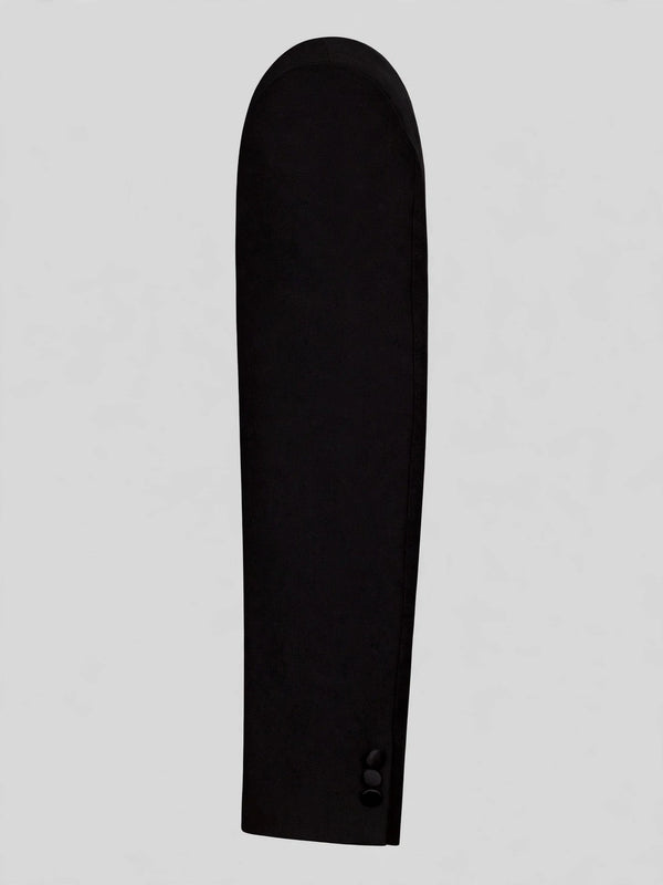 Onyx Classic Satin Shawl-Collar Tuxedo Jacket 10