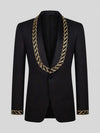 Onyx Gold Rope-Chain Shawl-Collar Tuxedo Jacket 07