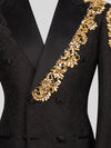 Onyx Gold Double-Breasted Tuxedo Jacket 08