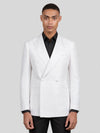 Snow White Paisley-Jacquard Satin Peak-Lapel Two-Button Double-Breasted Tuxedo Jacket 04