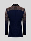 Midnight Gold Crystal Gradient Shawl-Collar Tuxedo Jacket 09