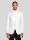 Ivory Three-Cuff Satin Shawl-Collar Tuxedo Jacket 01
