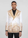 Ivory Gold Crystal Cascade Peak-Lapel Double-Breasted Tuxedo Jacket 04