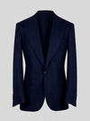 Midnight Navy Single-Button Peak-Lapel Suit Jacket 07
