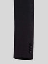 Onyx Smooth Pick-Stitch Jetted-Pocket Peak-Lapel Tuxedo Jacket 10