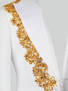 Ivory Gold Crystal Tuxedo Jacket 08