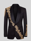 Onyx Gold Shawl-Collar Tuxedo Jacket 07