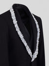 Onyx Silver Crystal-Trim Shawl-Collar Tuxedo Jacket 08