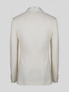 Cream Fine-Grain Satin Shawl-Collar Tuxedo Jacket 09