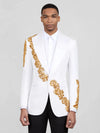 Ivory Gold Crystal Tuxedo Jacket 01
