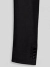 Onyx Square-End Satin Shawl-Collar Link-Front Tuxedo Jacket 10
