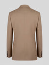 Camel Two-Button Notch-Lapel Suit Jacket 09
