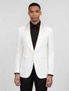 Ivory Three-Cuff Satin Shawl-Collar Tuxedo Jacket 04