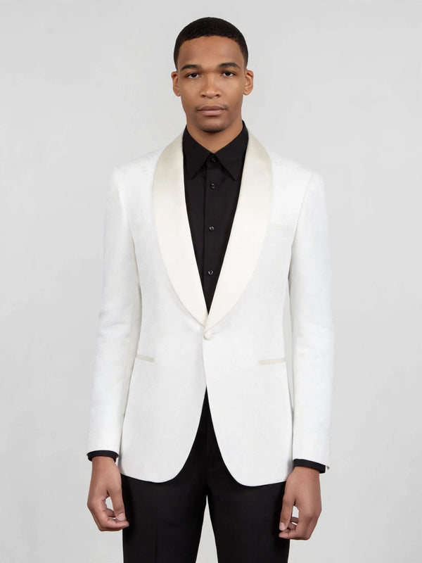 Ivory Three-Cuff Satin Shawl-Collar Tuxedo Jacket 04