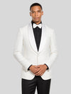 Ivory Three-Cuff Satin Shawl-Collar Tuxedo Jacket 05