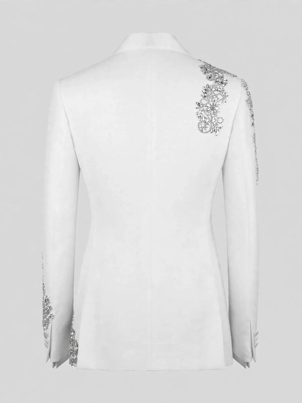 Ivory Crystal Tuxedo Jacket 09
