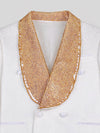 Ivory Amber Crystal-Mesh Shawl-Collar Double-Breasted Tuxedo Jacket 08