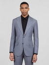 Slate Blue-Grey Two-Button Notch-Lapel Suit Jacket 04