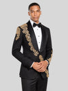 Onyx Gold Shawl-Collar Tuxedo Jacket 02